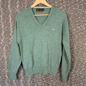 Vintage Etienne Aigner V-Neck Pullover Sweater‎ Union Made Preppy Men's M
